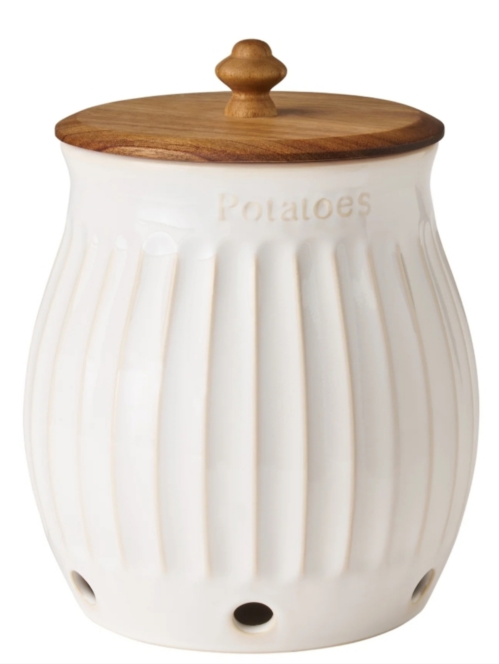 2026 New Pioneer Woman Colette Ceramic Potato Keeper with Vent Holes